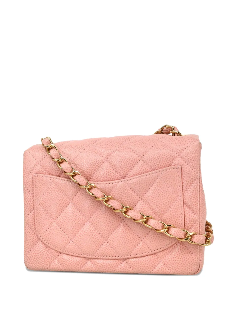 Pre-owned Chanel 2003 Mini 17 Classic Square Flap Shoulder Bag