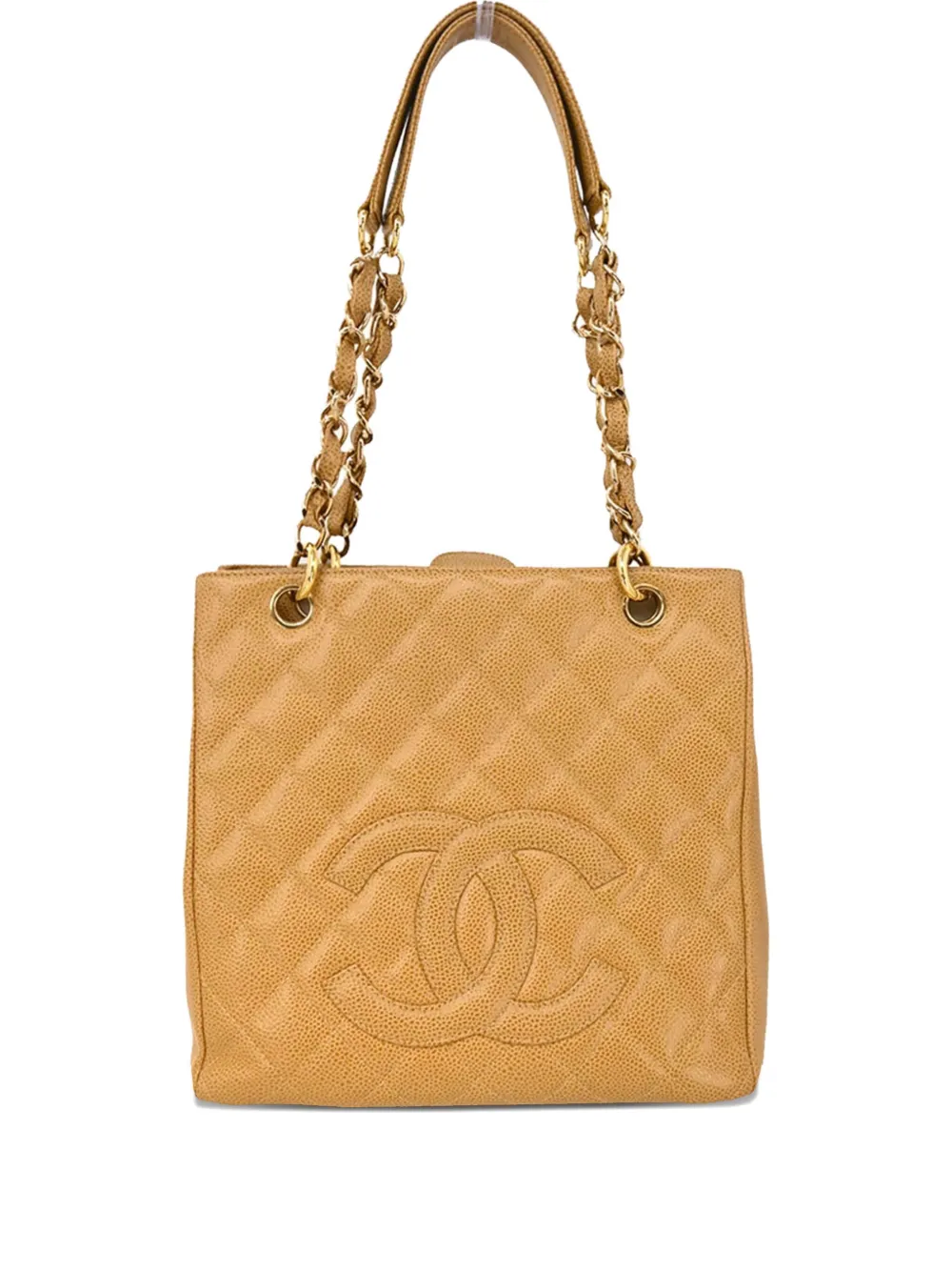 CHANEL Pre-Owned 2003 プチ ショッピング PST トートバッグ - ニュートラル CHANEL Pre-Owned 2003 プチ ショッピング PST トートバッグ - ニュートラル