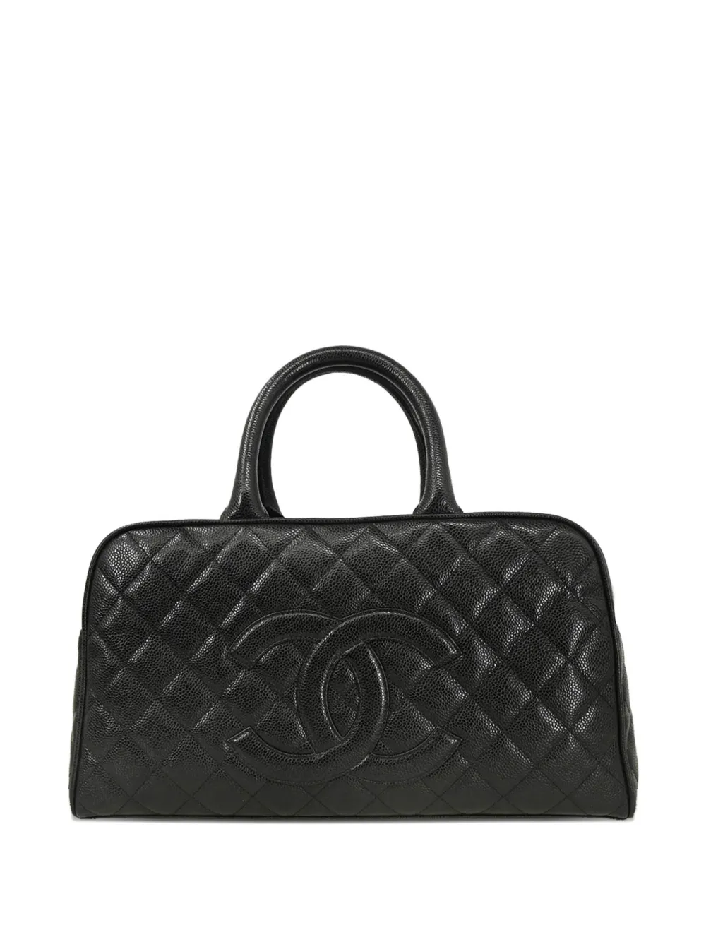 CHANEL Pre-Owned Bowling 37 quiltad väska från 2003 | svart | Image 1
