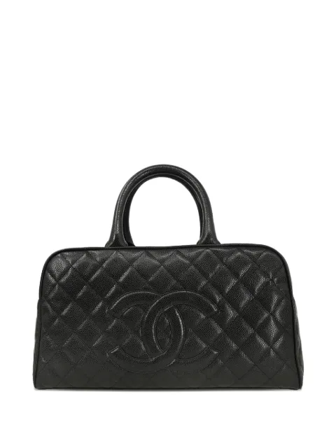 CHANEL Pre-Owned 2003 Bowling 37 quilted leather top-handle bag