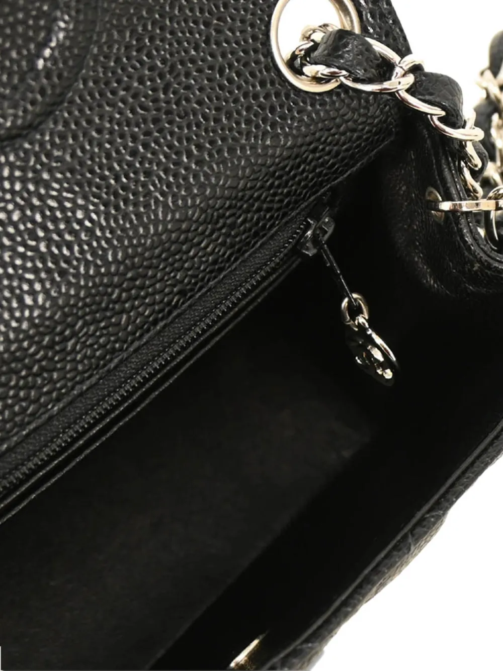 Pre-owned Chanel 2003 Mini 17 Classic Square Flap Shoulder Bag