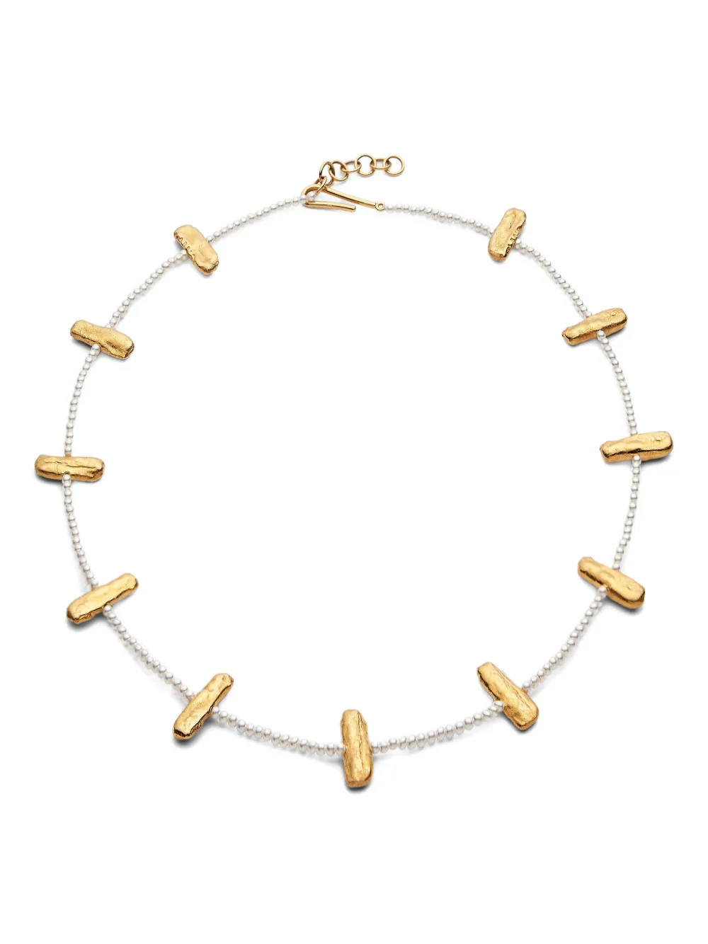 Joanna Laura Constantine gold-bar pearl necklace | Gold | Image 1
