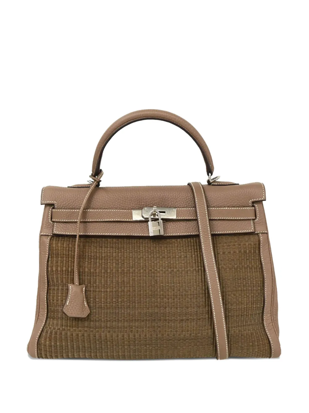 Hermès Pre-Owned 2005 Kelly 35 leather top handle bag | Brown | Image 1