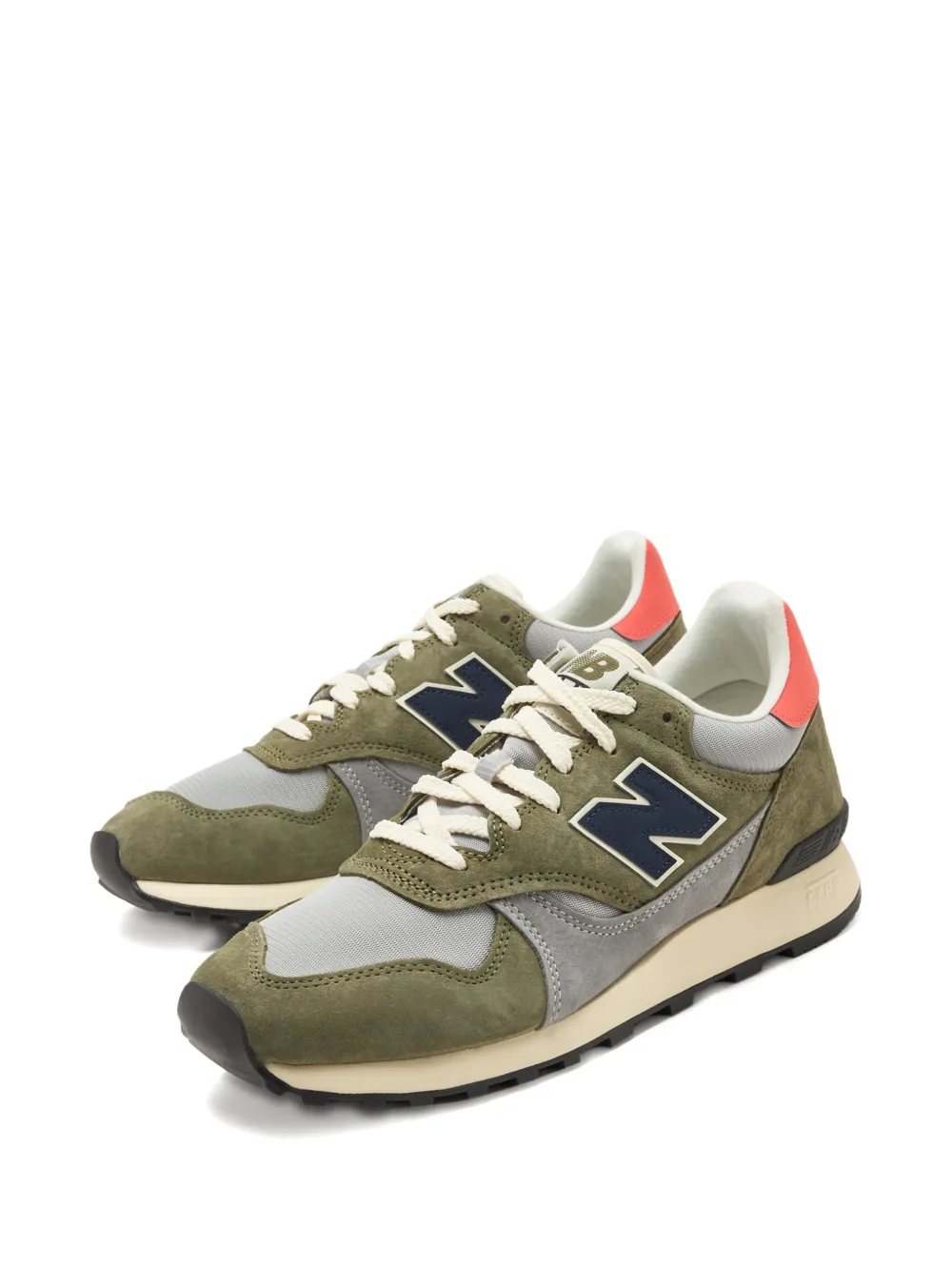 New Balance 475 suede mesh sneakers 320 DARK OLIVINE (320)