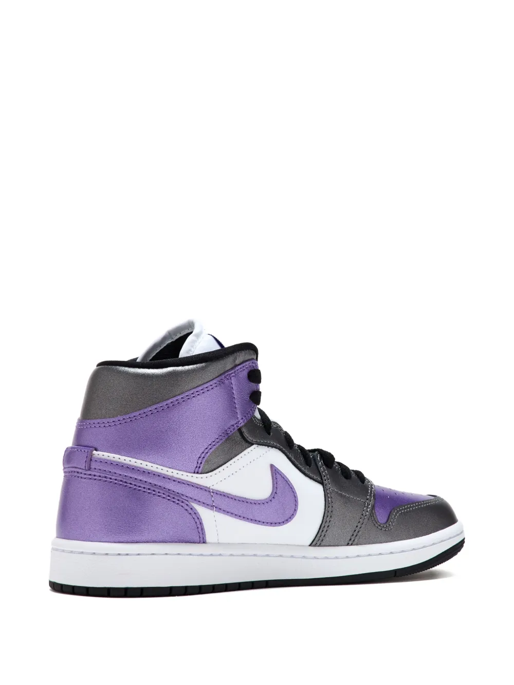 Nike metallic-leather sneakers Silver