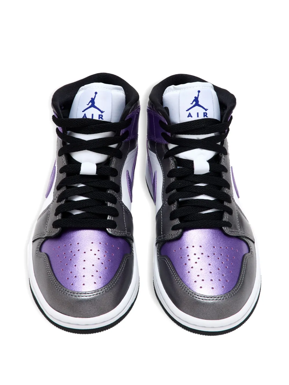 Nike metallic-leather sneakers Silver