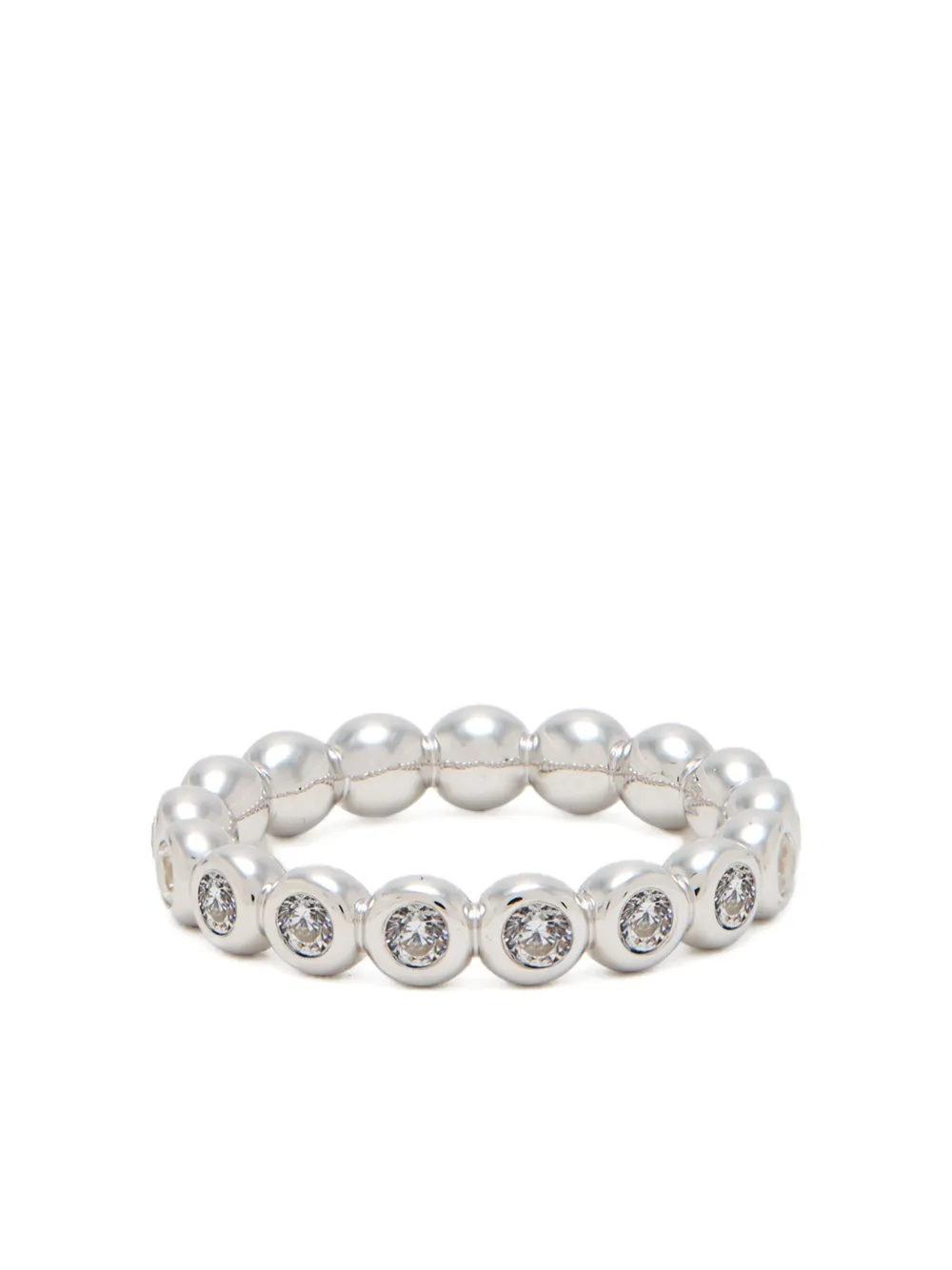 Missoma Nietenring mit Schmucksteinen - Silber