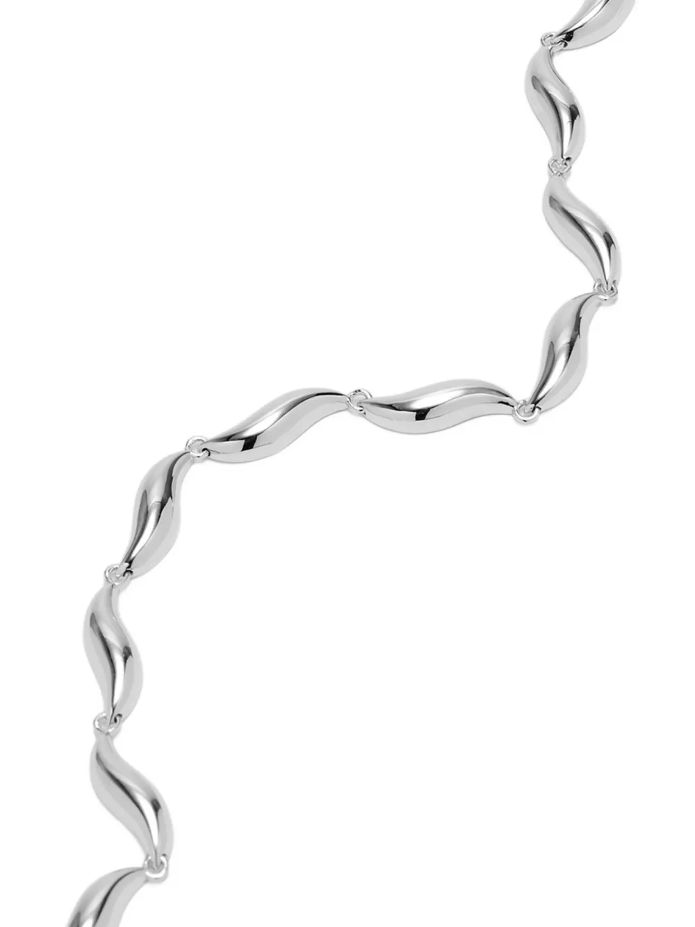 Missoma Savi Signature curved-link necklace - Zilver