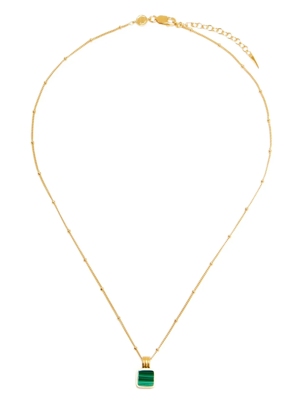 Missoma Lucy Williams square-malachite necklace - Oro