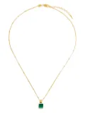 Missoma Lucy Williams square-malachite necklace - Gold