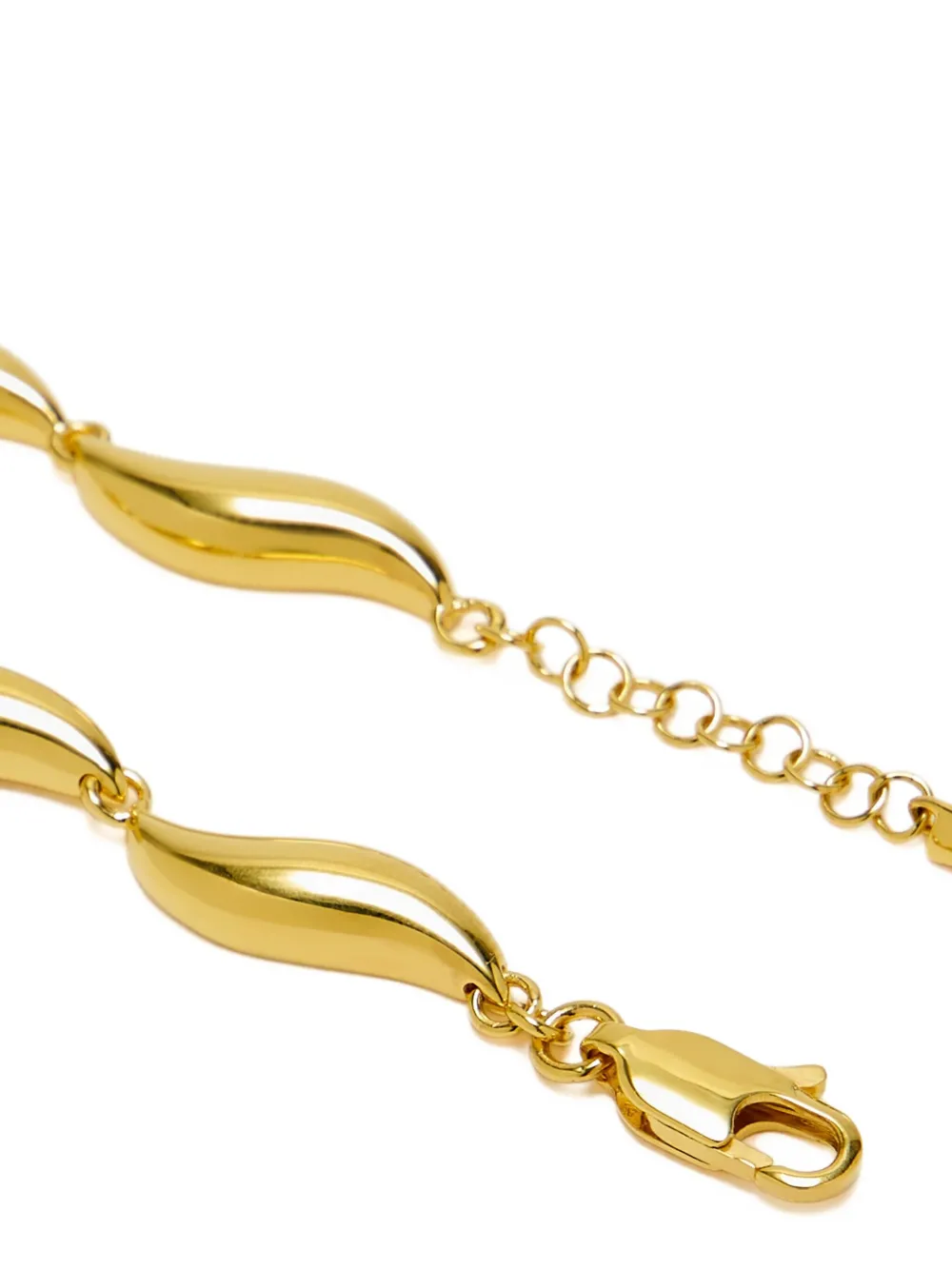 Missoma Armband met gewelfde schakels - Goud