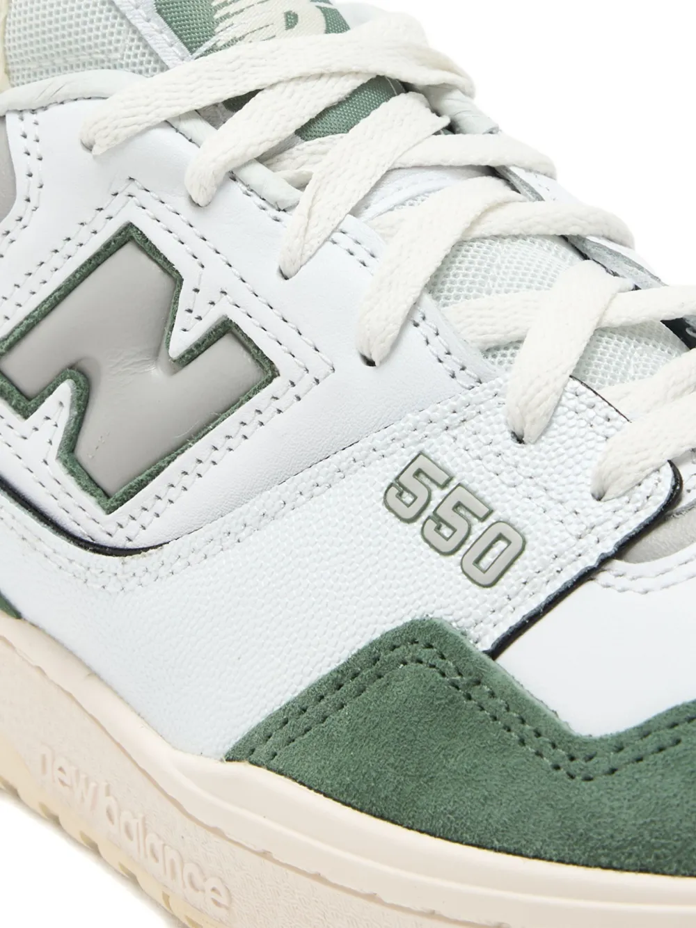 New Balance 550 suede-panelled sneakers White