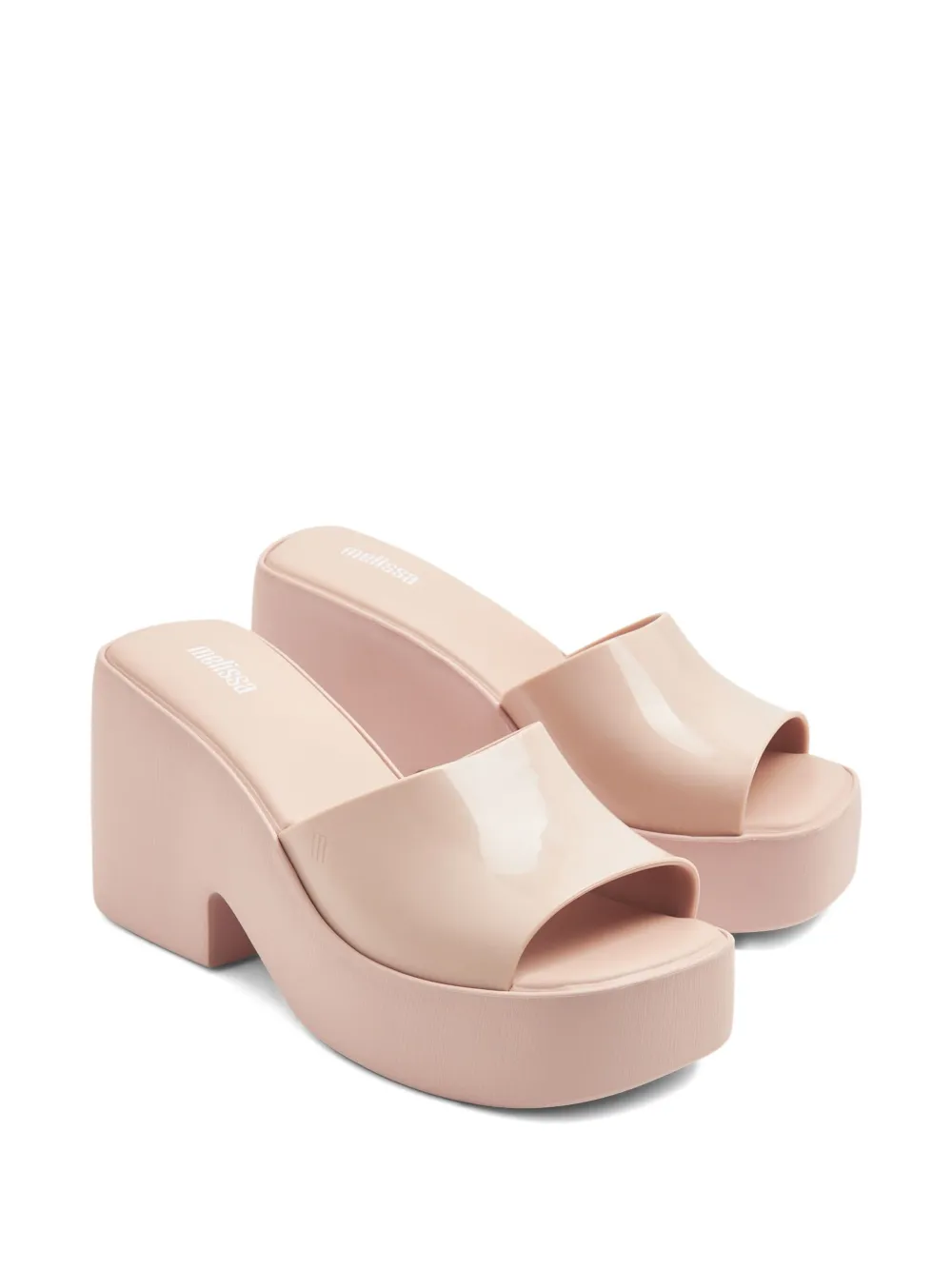 Melissa 100 mm Posh sandalen met plateauzool en open neus Roze