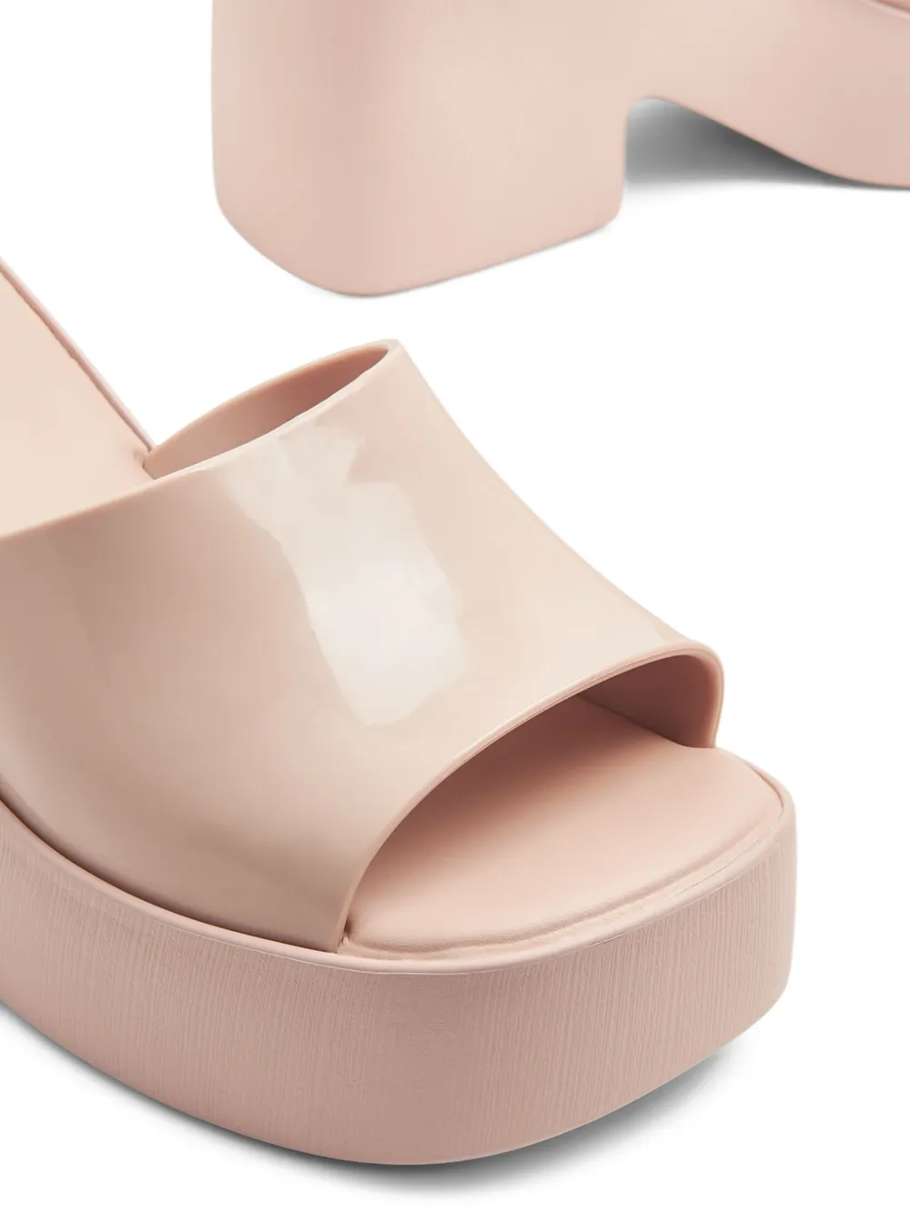 Melissa 100 mm Posh sandalen met plateauzool en open neus Roze