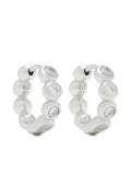 Missoma small Tennis hoop earrings - Silver
