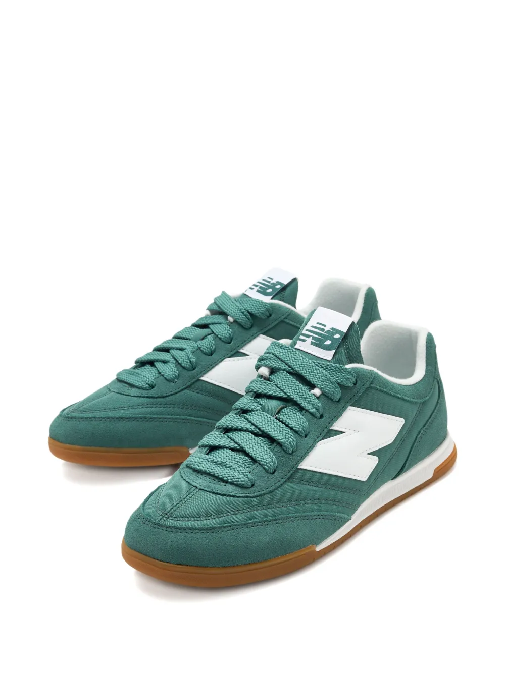 New Balance RC42 suede logo-embellished sneakers Green
