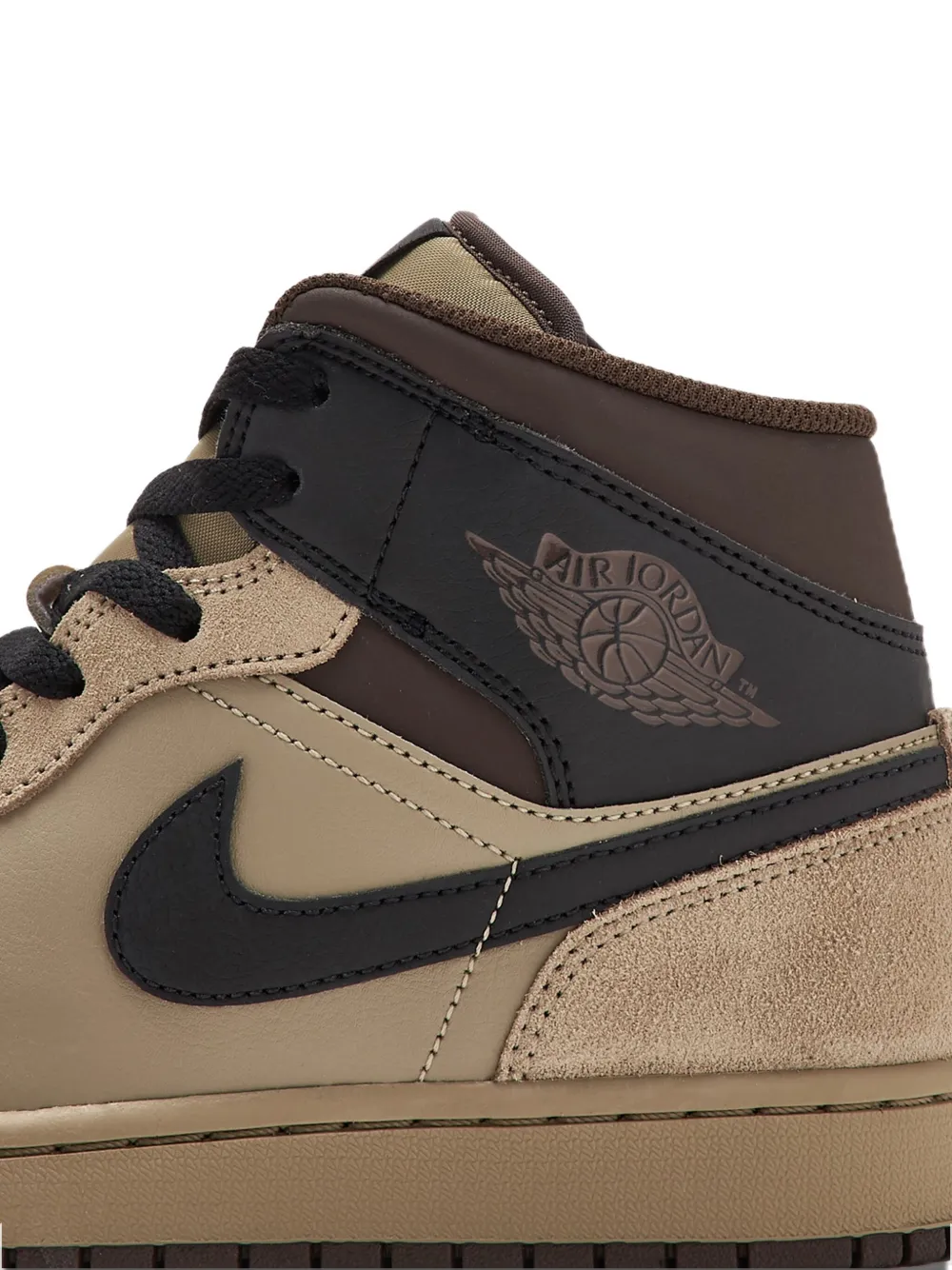 Nike Air Jordan 1 Mid suede sneakers Brown
