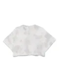AGOLDE tie-dye cropped t-shirt - Grey