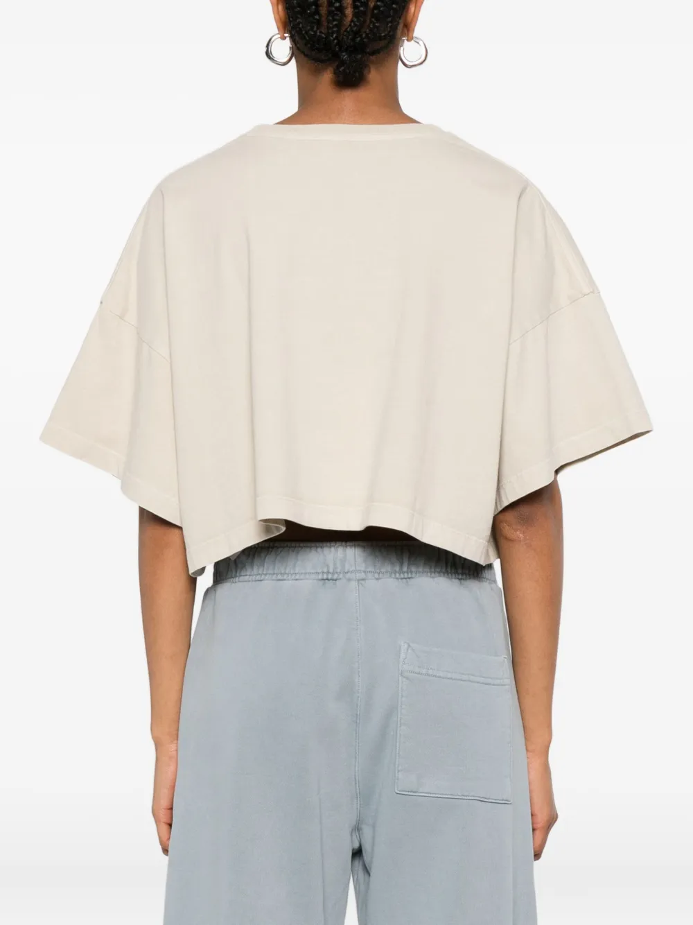 AGOLDE T-shirt met ronde hals Beige