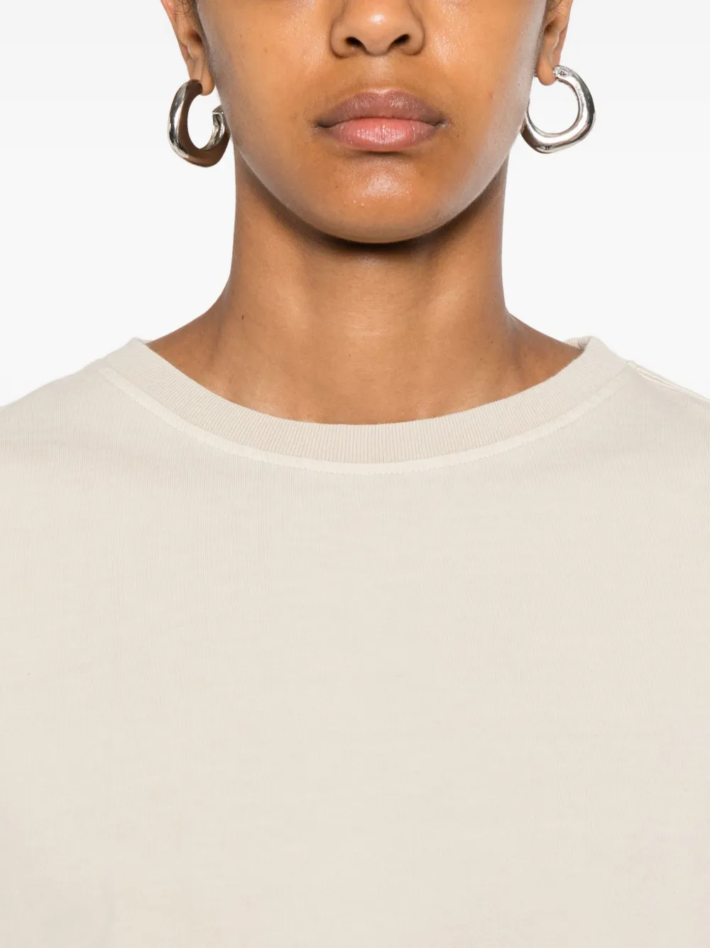 AGOLDE T-shirt met ronde hals Beige