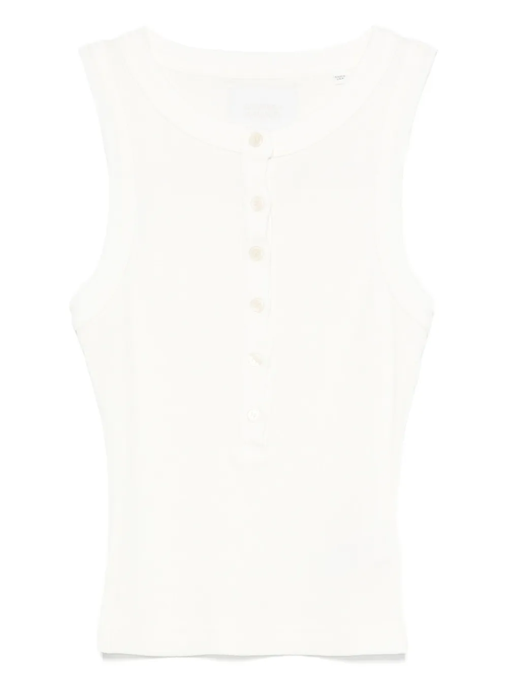 Citizens of Humanity button-front ribbed top Wit