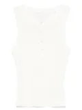 Citizens of Humanity button-front ribbed top - White