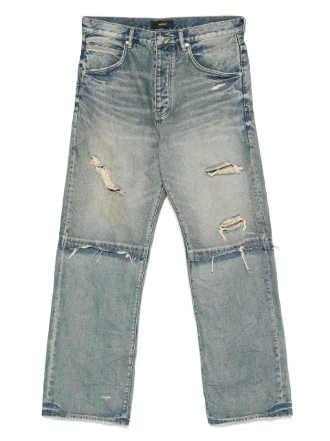 Purple Brand distressed wide-leg jeans