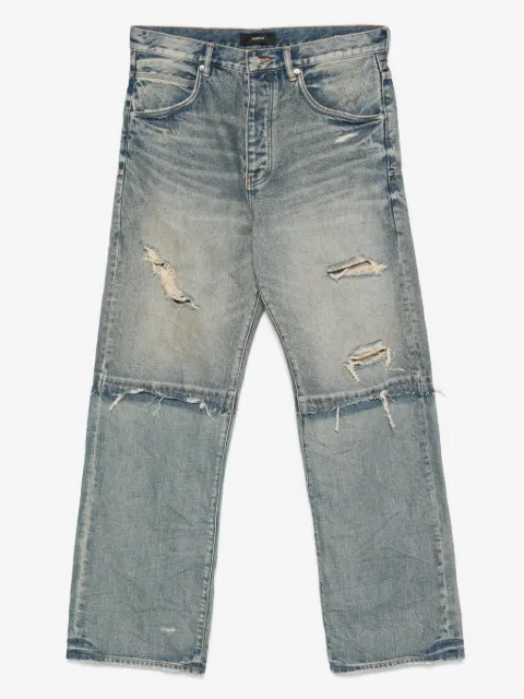 Purple Brand distressed wide-leg jeans