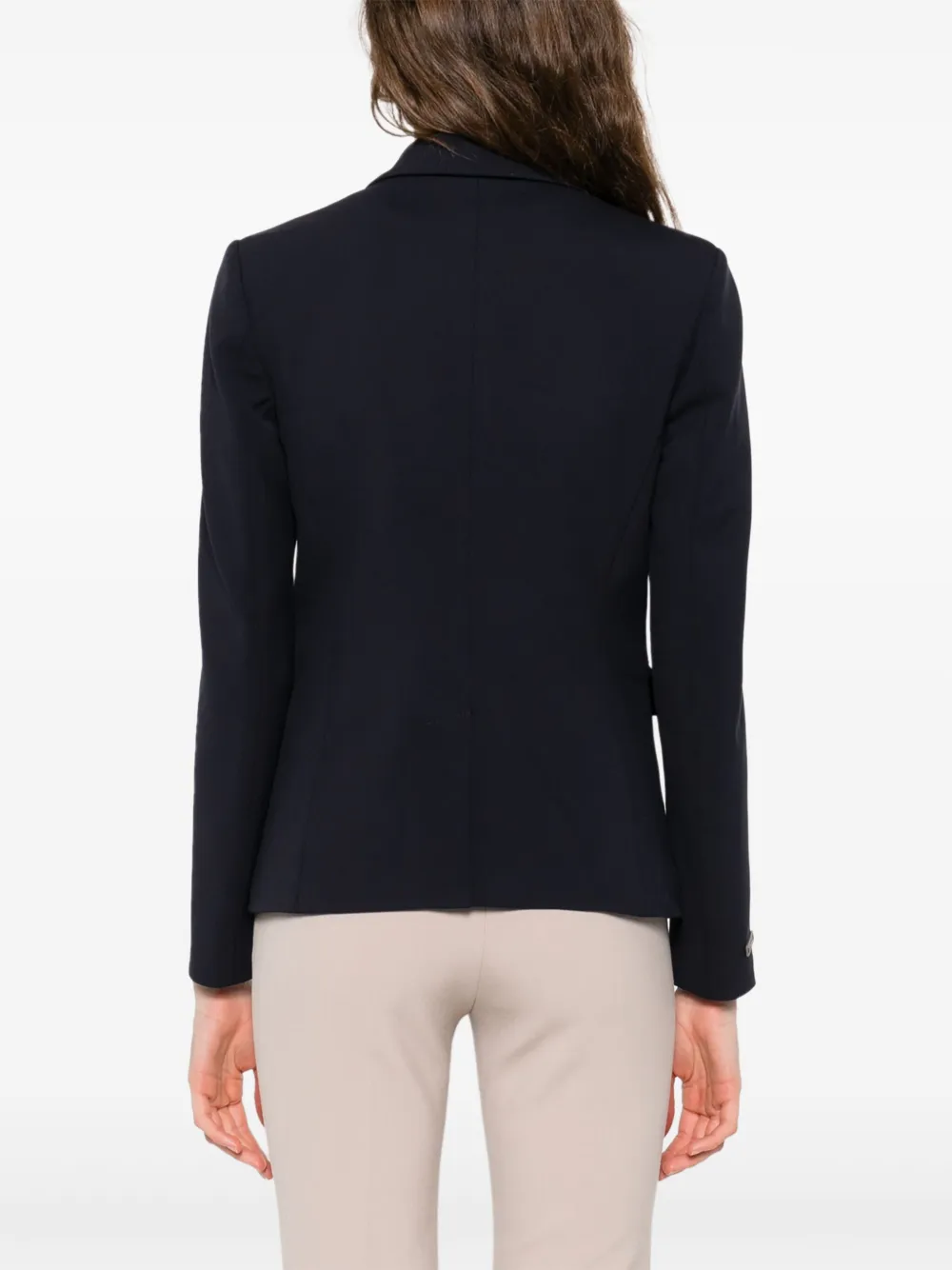 Peserico Blazer met enkele rij knopen Blauw