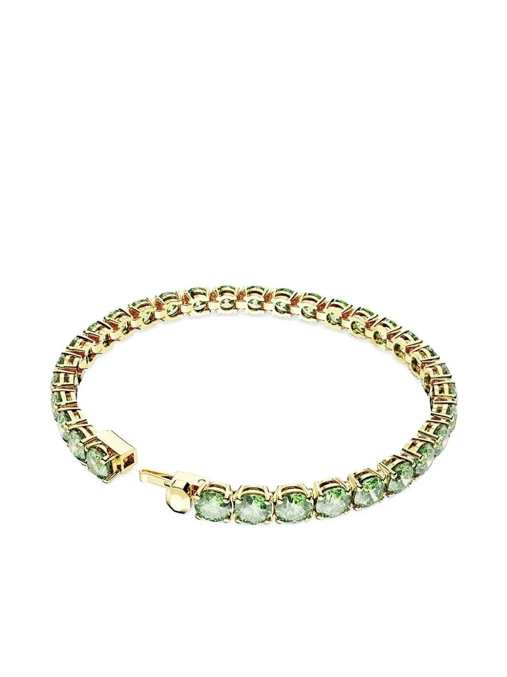 Swarovski Matrix tennis bracelet | Green | Image 1