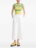 Sunnei cut-out sleeveless top - Yellow