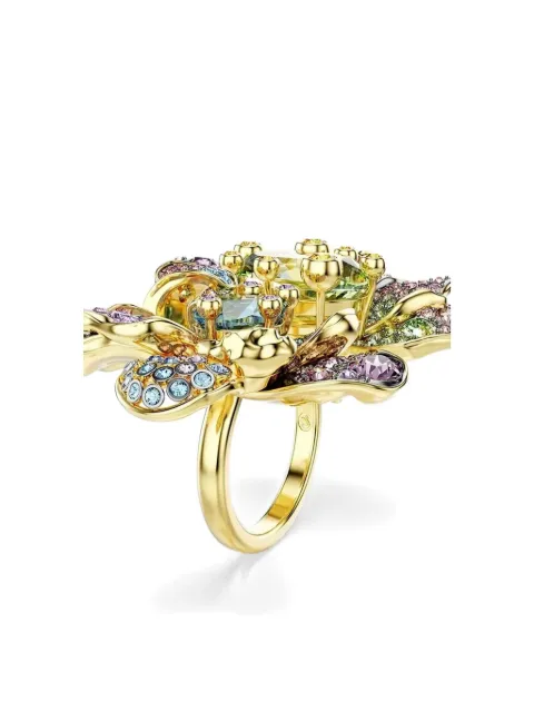 Swarovski flower-embellished ring