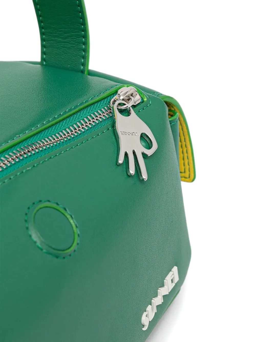 Sunnei Labauletto kleine tas met omslag en rits Groen