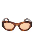 Sunnei oval-frame sunglasses - Brown