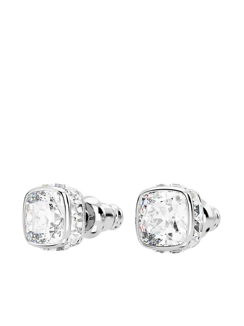 Swarovski April Birthstone oorbellen - Wit