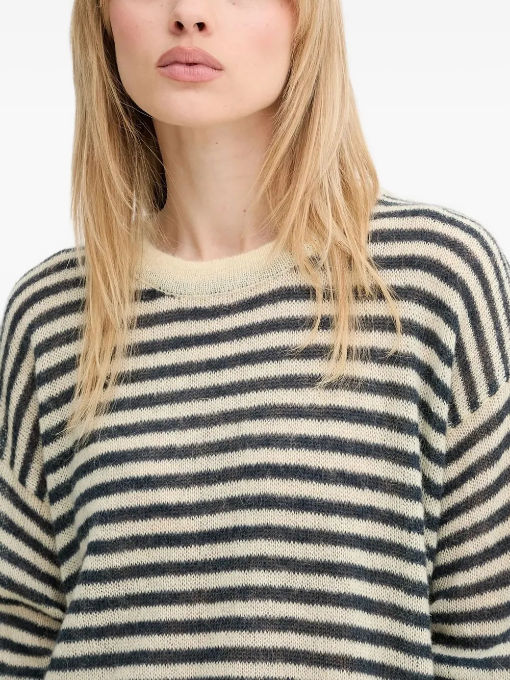 Sunnei Striped Sweater In Multi