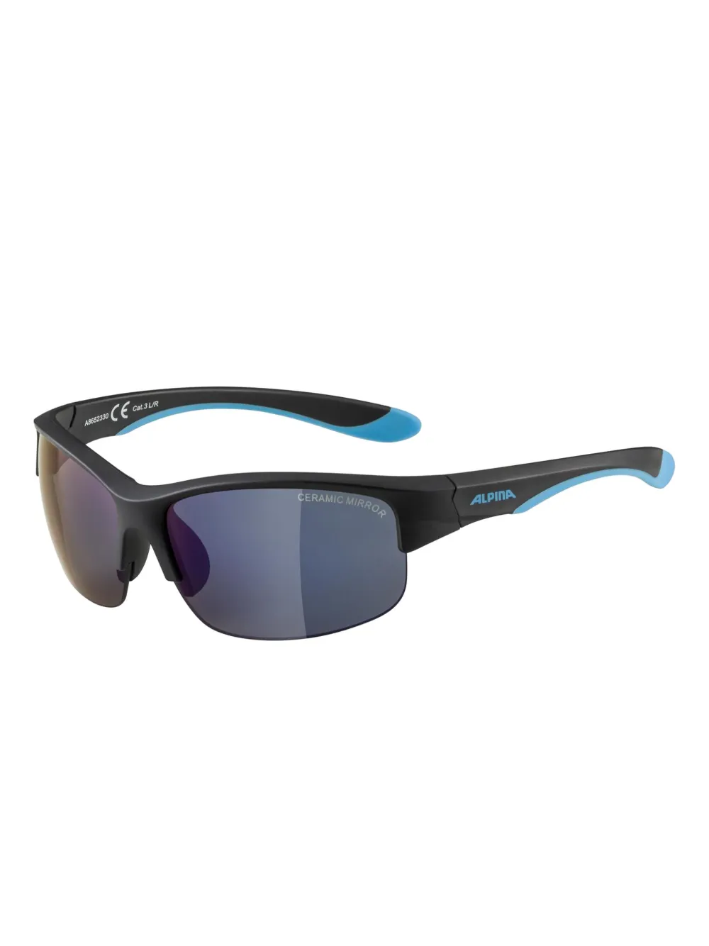 ALPINA KIDS Zonnebril met rechthoekig montuur Blauw