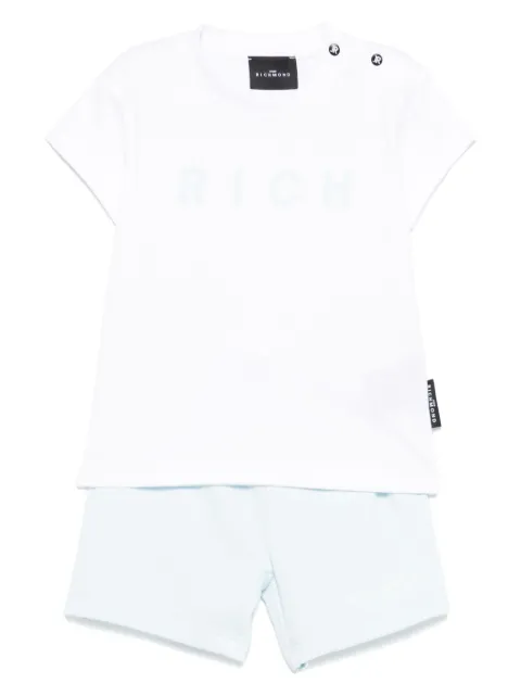 John Richmond Junior logo-print shorts set