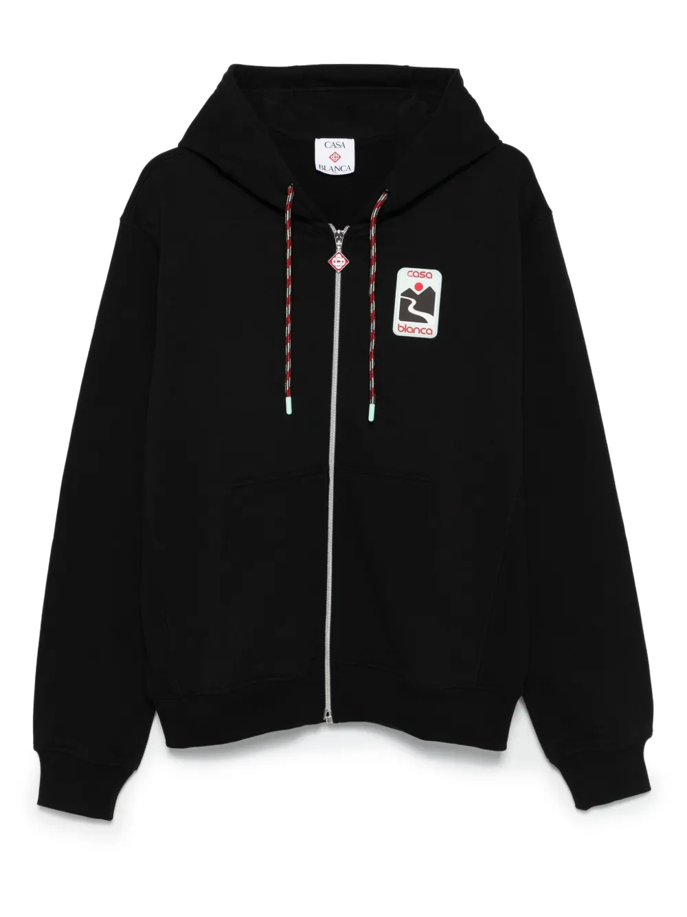 Casablanca Hoodie met logopatch Zwart