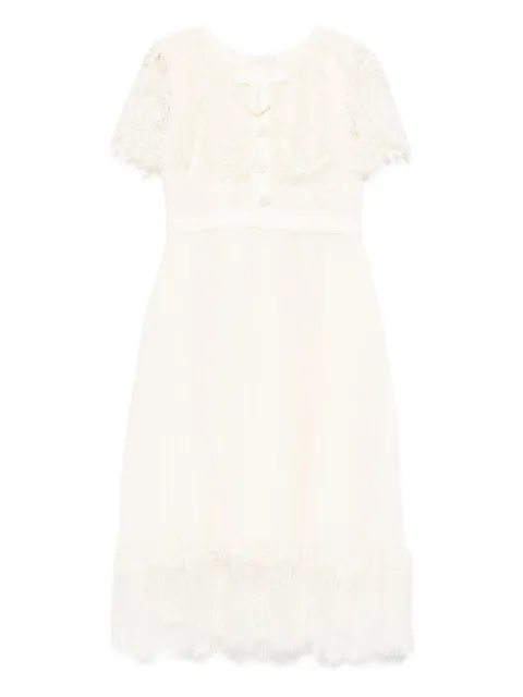Self-Portrait Kids lace cape dress