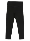 Moncler Enfant logo-patch leggings - Black
