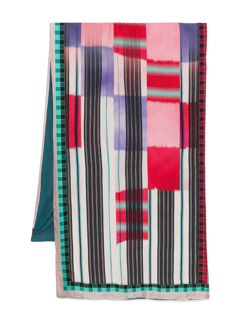 Pierre-Louis Mascia abstract-print cotton scarf | Blue | Image 1
