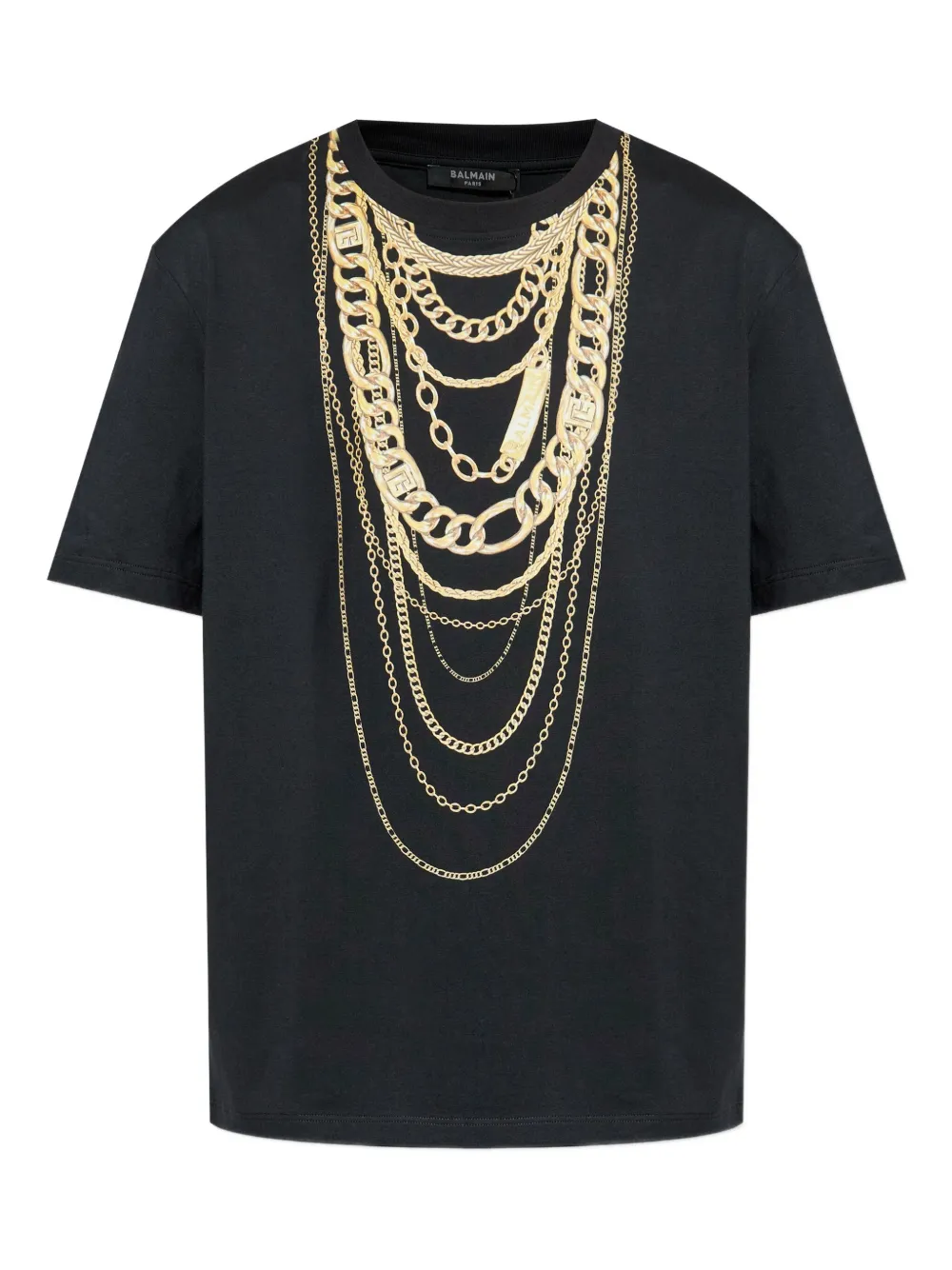 Balmain t-shirt à imprimé graphique | noir | Image 1