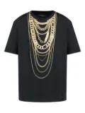 Balmain chain-print T-shirt - Black