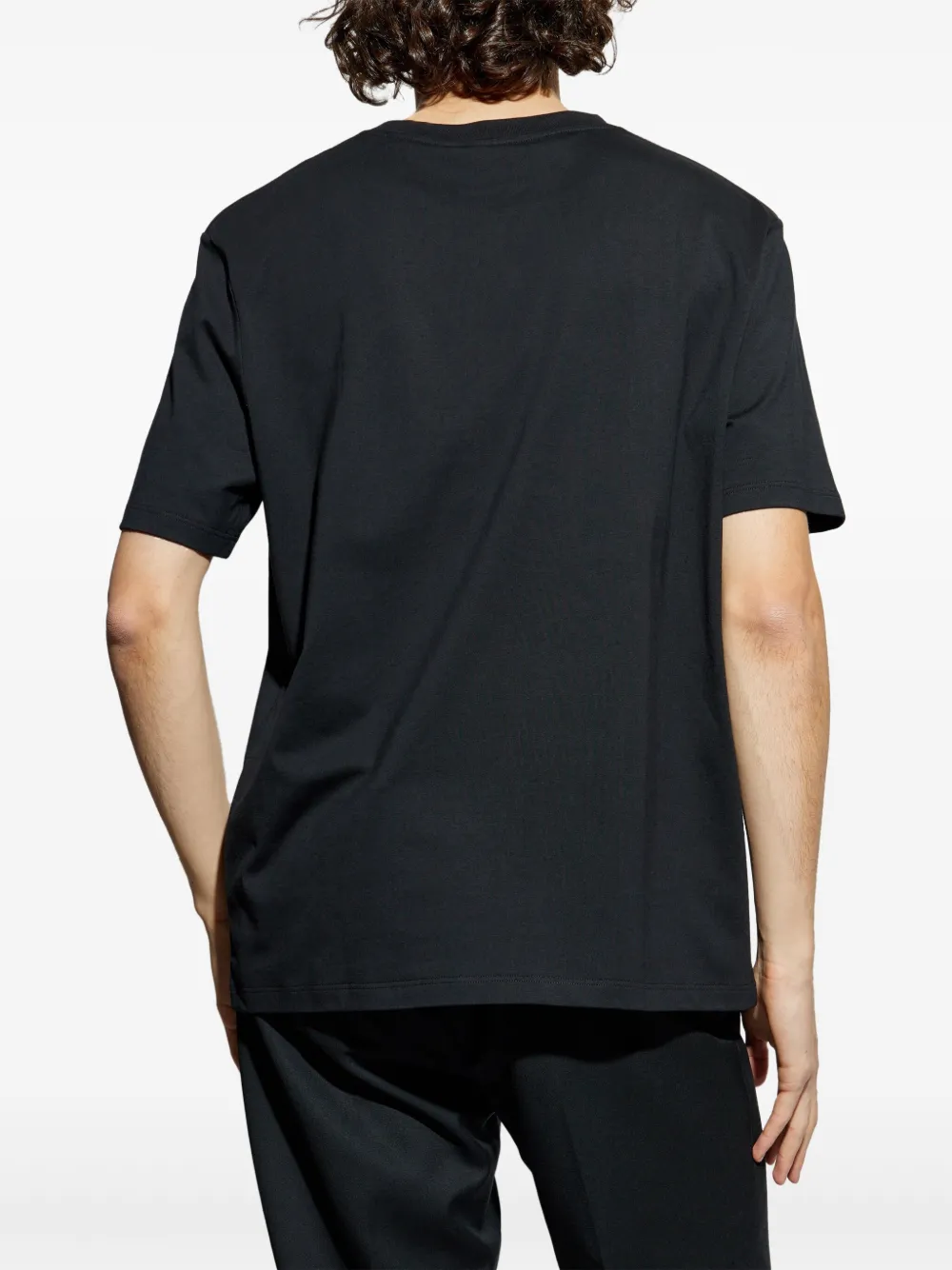 Balmain T-shirt met kettingprint Zwart