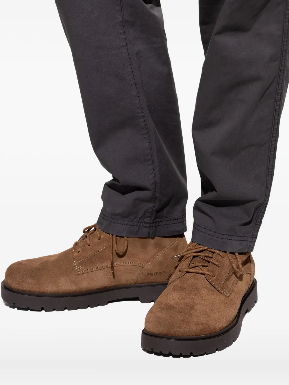 Birkenstock Highwood suede lace-up ankle boots Brown