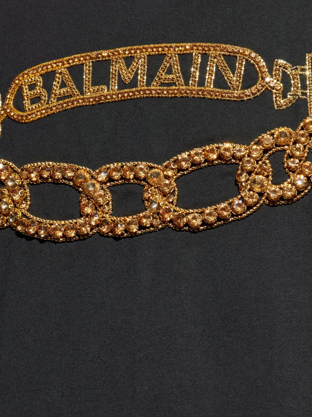 Balmain T-shirt met logo Zwart