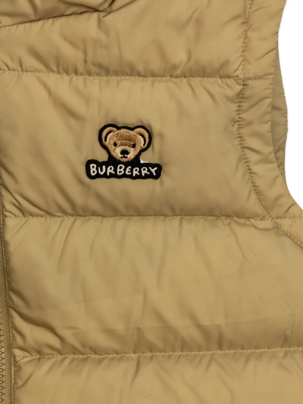 Burberry Kids hooded padded gilet Beige
