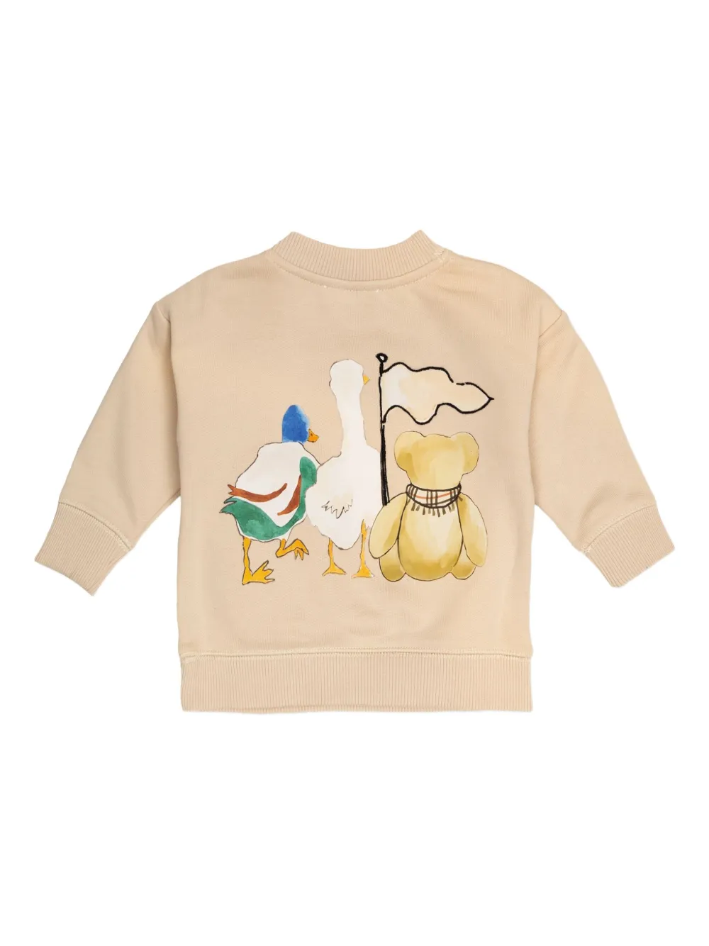 Burberry Kids teddy bear-print sweatshirt Beige