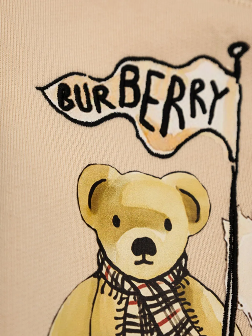 Burberry Kids teddy bear-print sweatshirt Beige